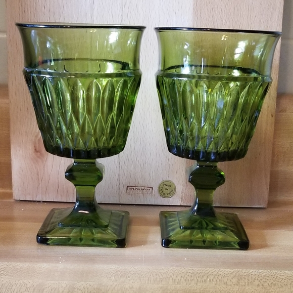 💖💖 Indiana Glass Water Goblets